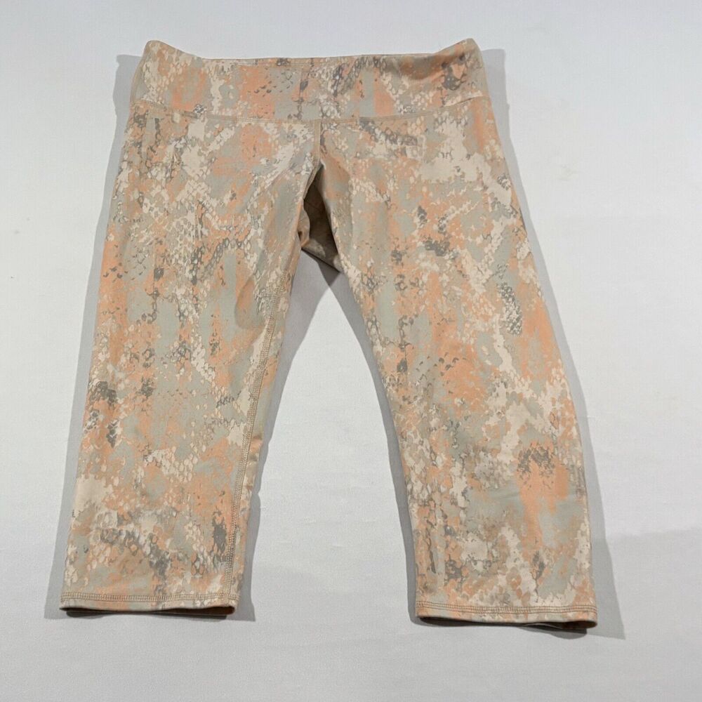 Women’s Alo Yoga Airbrush Python Snakeskin Mid-Rise Crop Legging Size XL